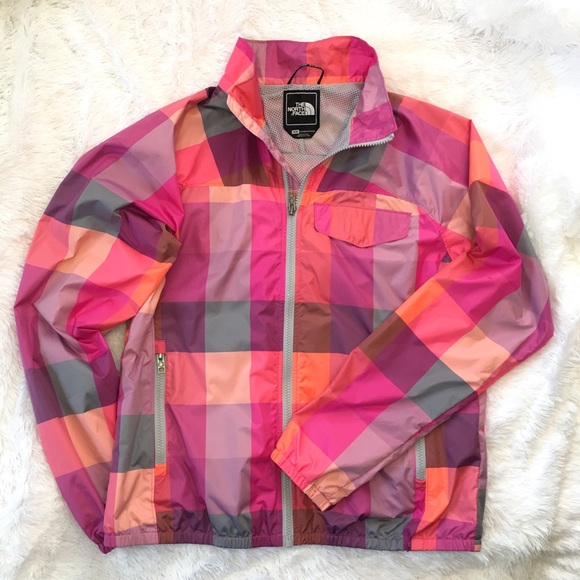 north face checkered jacket